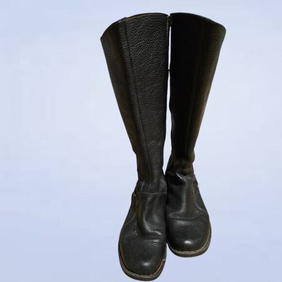 Clarks 63029 Nikki Black Leather Boots - Size 8 - Picture 8 of 10